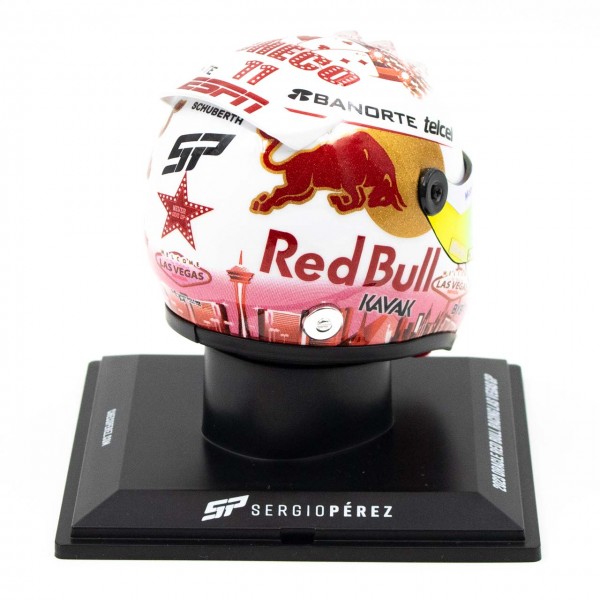 Sergio Pérez miniature helmet Formula 1 Las Vegas GP 2023 1/4