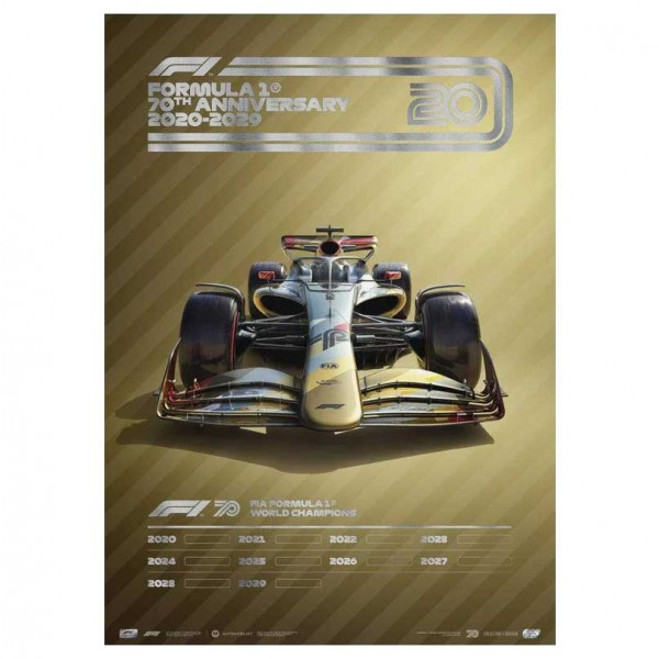Poster Formula 1 Decades - 2020s  THE FUTURE LIES AHEAD - Collecor’s Edition