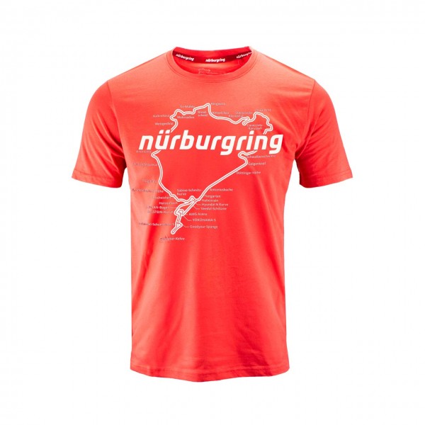 Nürburgring Camiseta para niños Racetrack rojo