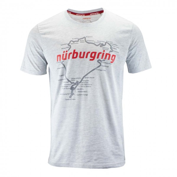 Nürburgring Camiseta Racetrack gris