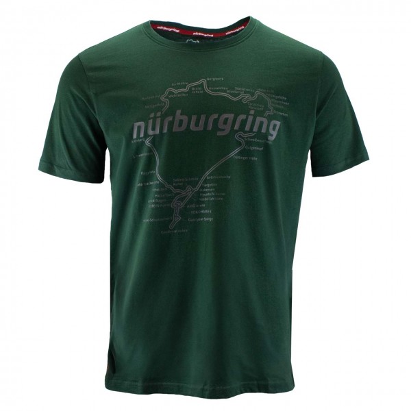 Nürburgring T-Shirt Racetrack green