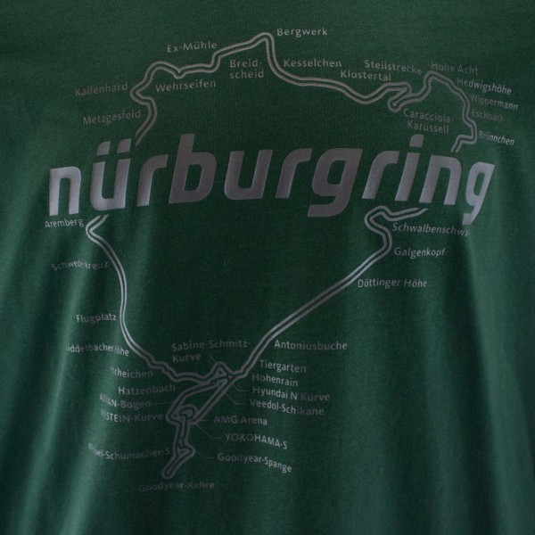 Nürburgring Maglietta Racetrack verde