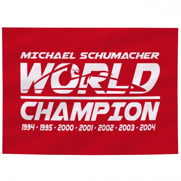 Michael Schumacher Flag World Champion