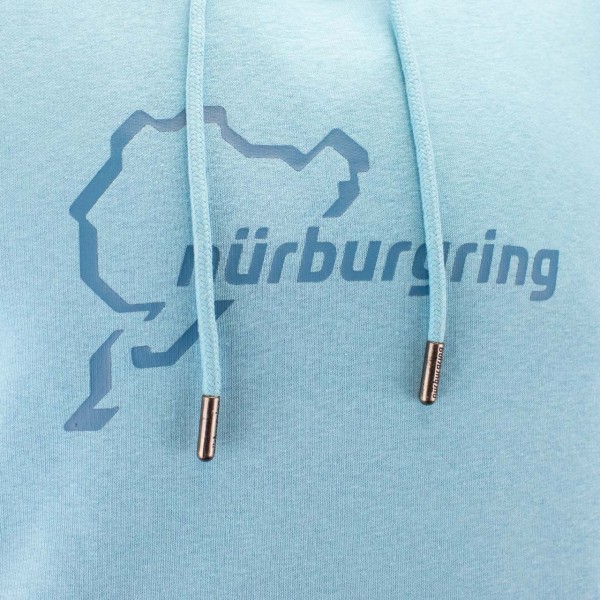 Nürburgring Felpa con cappuccio Logo blu