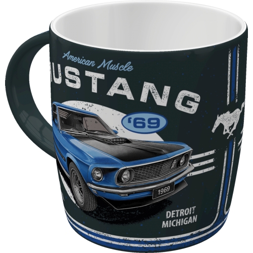 Mug Ford Mustang - 1969 Mach 1 Blue