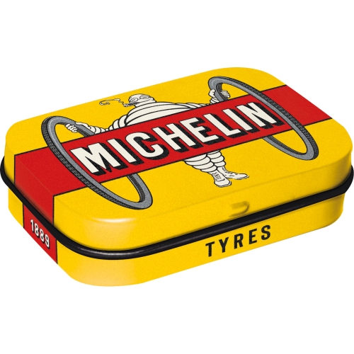 Boîte à pilules Michelin - Tyres Bibendum jaune