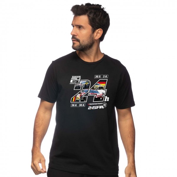 24h Nürburgring/Spa T-Shirt noir
