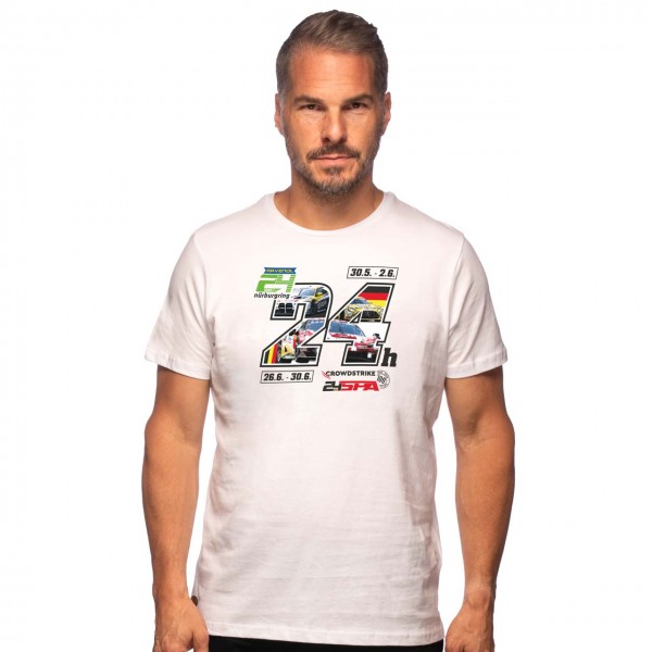 24h Nürburgring/Spa Camiseta blanco