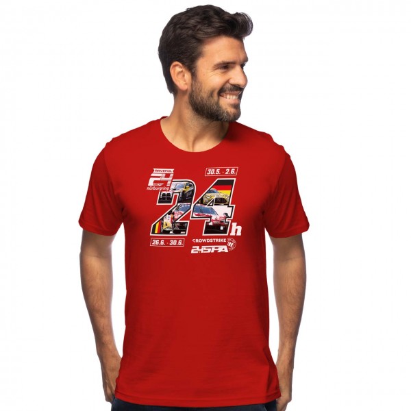 24h Nürburgring/Spa Camiseta rojo