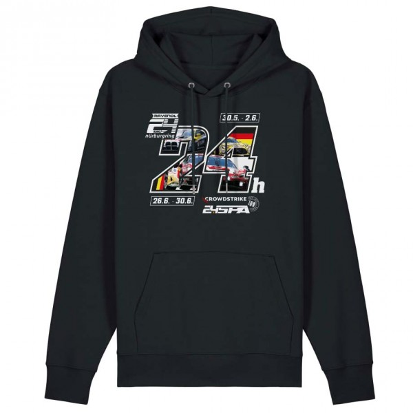 24h Nürburgring/Spa Sudadera con capucha negro