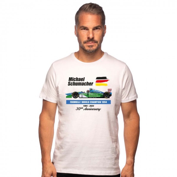 Michael Schumacher Camiseta World Champion 1994 blanco