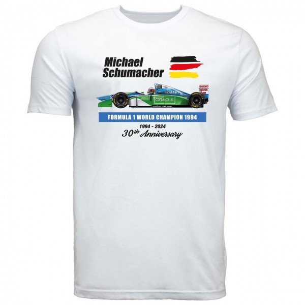 Michael Schumacher T-Shirt World Champion 1994 blanc