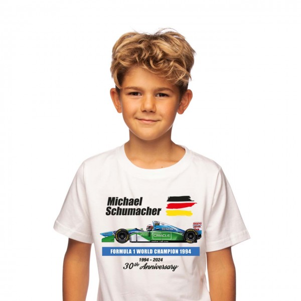 Michael Schumacher Maglietta per bambini World Champion 1994 bianco