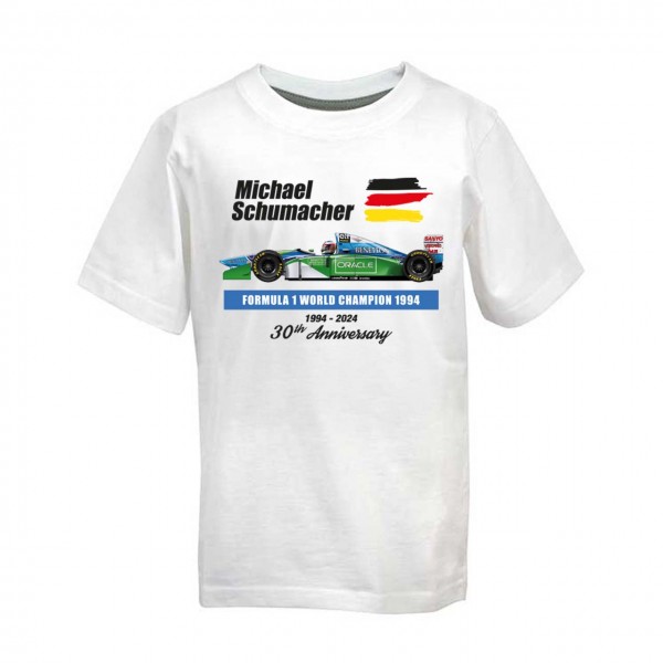 Michael Schumacher Kinder T-Shirt World Champion 1994 weiß