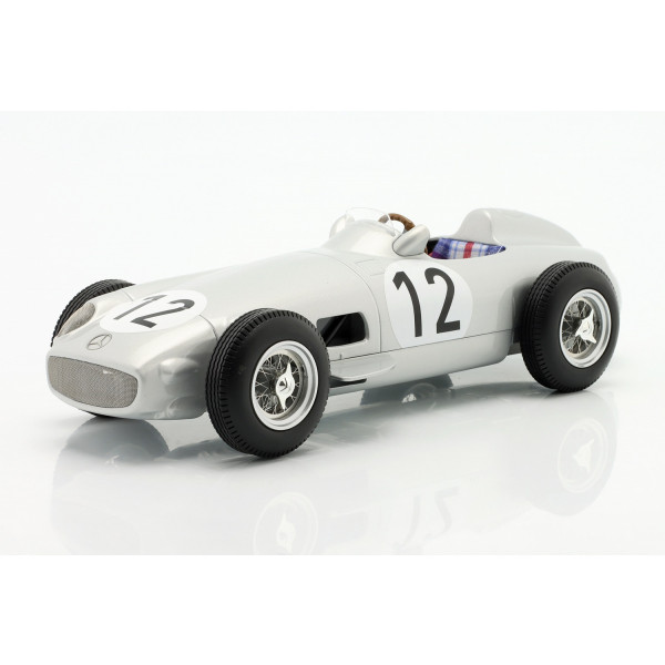 Stirling Moss Mercedes-Benz W196 #12 Sieger British GP Formel 1 1955 1:18