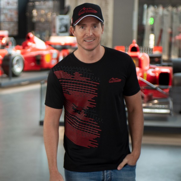 MBA-SPORT Nero T-Shirt da Donna con Logo di Michael Schumacher Colore