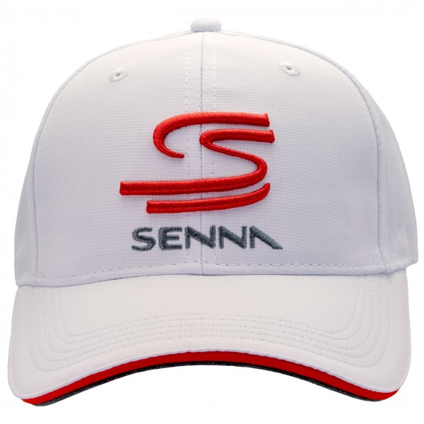 Ayrton Senna Cap Double S white