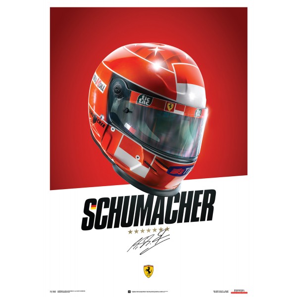 Ferrari F1-2000 - Michael Schumacher - Helmet - Poster