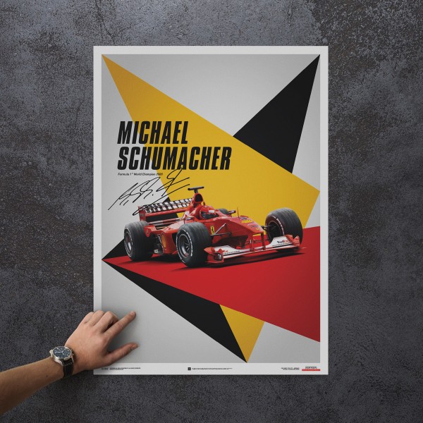 Michael Schumacher flag 50 x 70 cm F1 Racing FERRARI F1 World Champion 