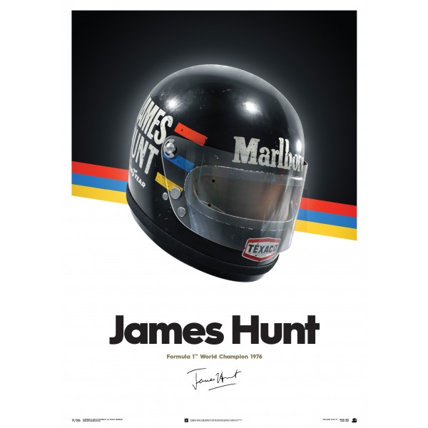 James Hunt - Casque - 1976 - Affiche