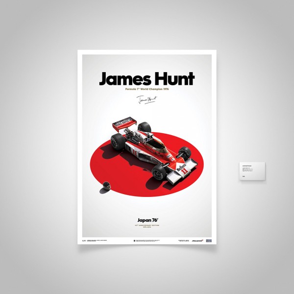 James Hunt - McLaren M23 - Japon - GP du Japon - 1976 - Affiche limitée