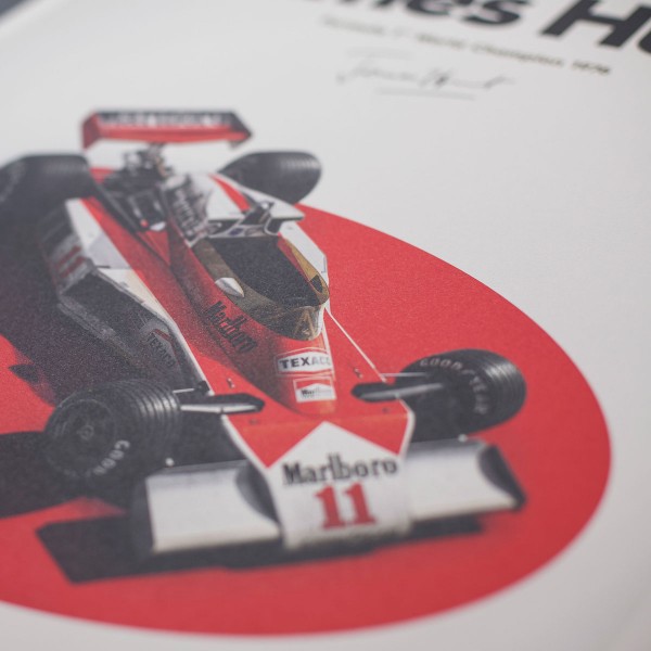 James Hunt - McLaren M23 - Japon - GP du Japon - 1976 - Affiche limitée