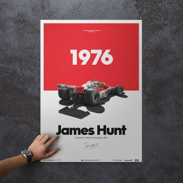 James Hunt - McLaren M23 - Marlboro - Japanese GP - 1976 - Limited Poster