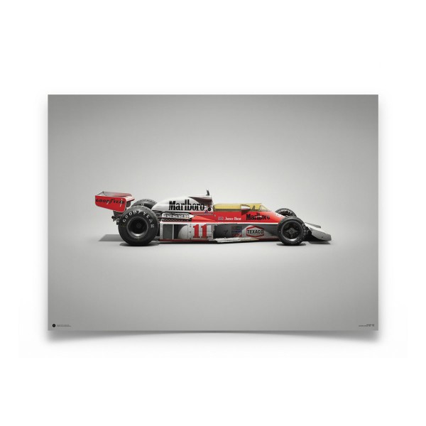 James Hunt - McLaren M23 - GP del Giappone - 1976 - colori della velocità