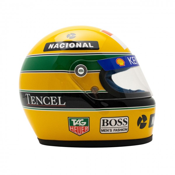 Ayrton Senna F1 Legende Gelb Helm 10x8 Foto