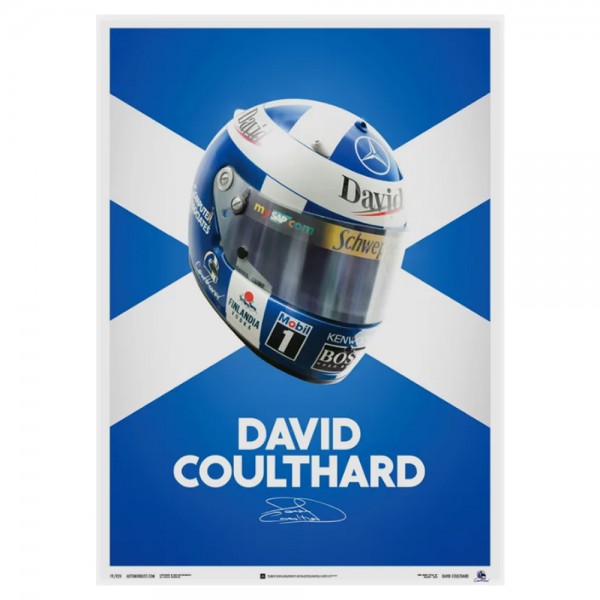 David Coulthard Casco Poster 2000