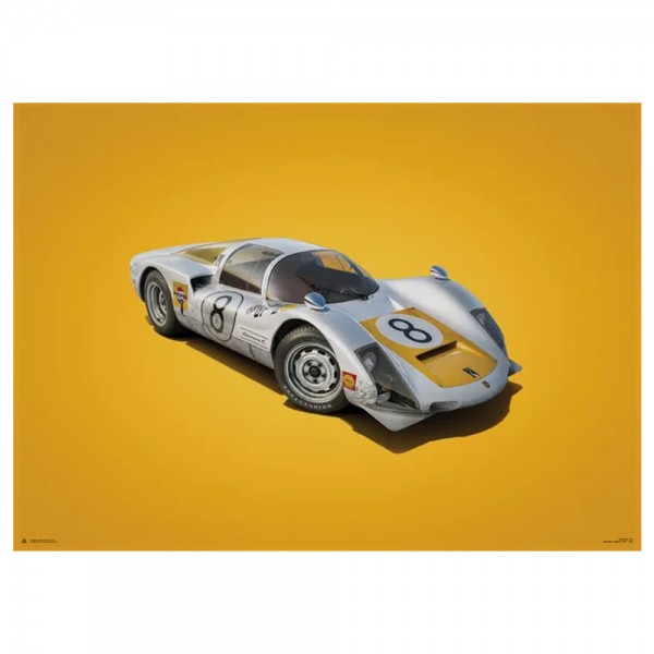Poster Porsche 906 - bianco - Japanese GP - 1967 - Colors of Speed