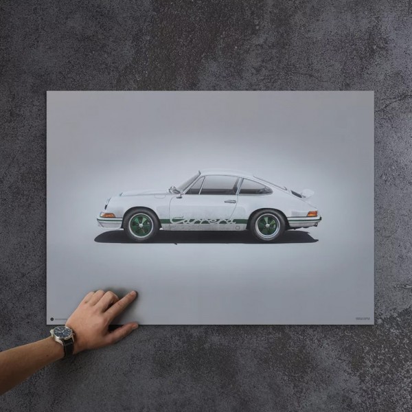 Poster Porsche 911 RS - Weiß - Colors of Speed