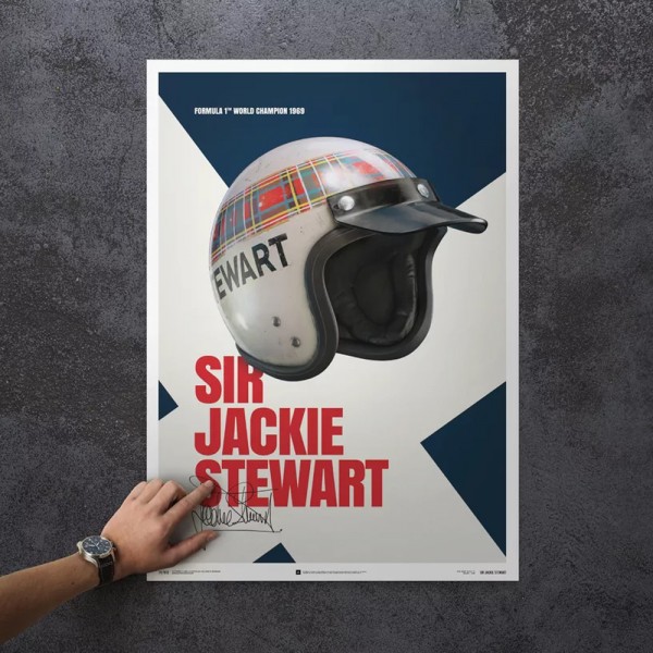 Cartel Sir Jackie Stewart - Casco - 1969