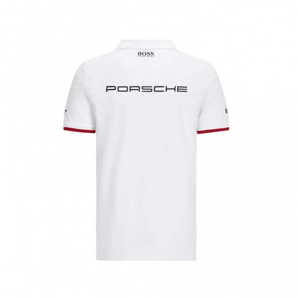 alquitrán Objetivo hidrógeno Porsche Motorsport Camisa de polo del equipo blanco