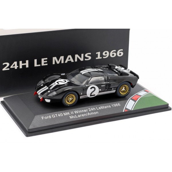 SCALEXTRIC C2463A FORD GT MK11 1966 LE MANS NEW 1/32 SLOT CAR IN DISPLAY 