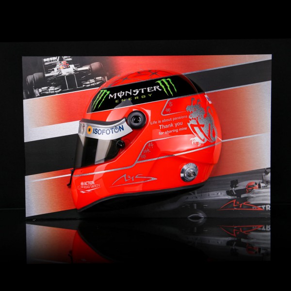 Michael Schumacher Wandbild Halber Helm 2012 finale Edition