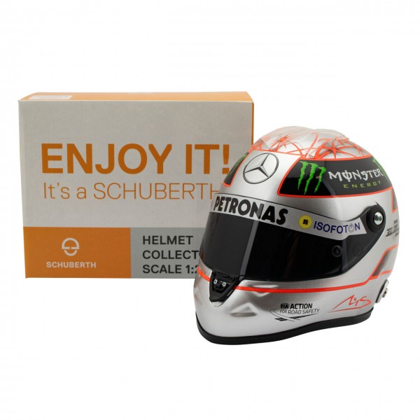 Michael Schumacher Casque Platinum Spa 300e GP 2012 1/2