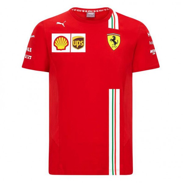 Ferrari Herren T-Shirt Scuderia Ferrari Formel 1 Team Tee F1 Men Rot Hemd Top 