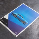 Affiche Porsche 911 RS - Bleu