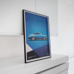Poster Porsche 911 RS - Blau