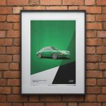 Poster Porsche 911 RS - Verde