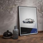 Poster Porsche 911 RS - Weiß
