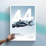 Affiche Mercedes-AMG Petronas Motorsport Lewis Hamilton 2019 - Limited Edition