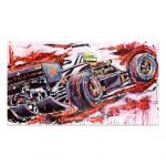 Obra de arte Ayrton Senna Lotus #0003