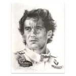 Artwork Ayrton Senna portrait #0005