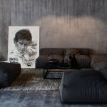 Kunstwerk Gilles Villeneuve Porträt #0022