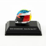 Casco miniatura Mick Schumacher Bélgica GP 2017 1/8