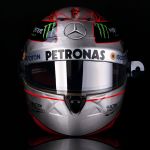 Michael Schumacher Replica Platinum Helmet 1/1 Spa 300th GP 2012