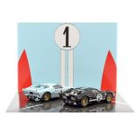 2-Car Set Ford GT40 MK II #2 #1 Gewinner und 2. Platz 24h LeMans 1966 1:43