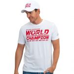 Michael Schumacher T-Shirt Champion du Monde blanc
